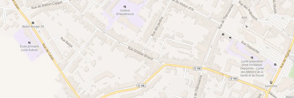 Plan du 46 Rue Aristide Briand à Hazebrouck