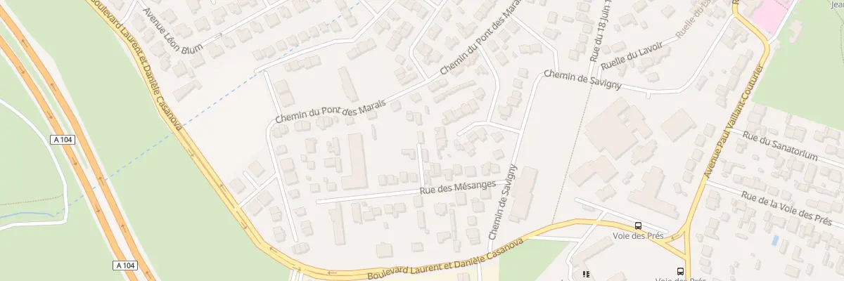 Plan du 14 Rue des Mésanges à Villepinte
