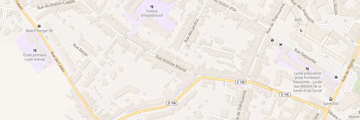 Plan du 44 Rue Aristide Briand à Hazebrouck