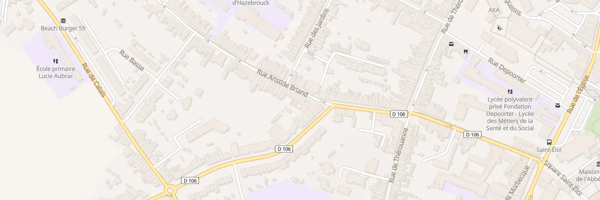 Plan du 17 Rue Aristide Briand à Hazebrouck