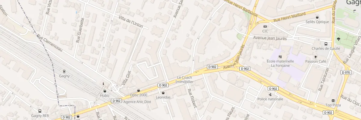 Plan du 1 Rue Guillemeteau à Gagny
