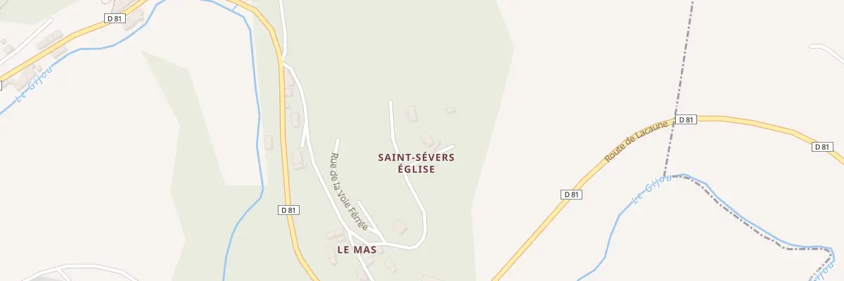 Plan du 15 Rue Saint-Sever à Lacaze