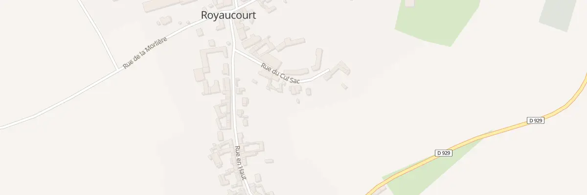 Plan du 8B Rue du Cul Sac à Royaucourt