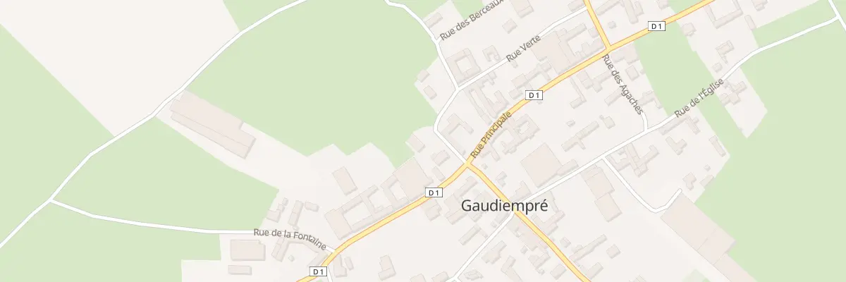 Plan du 1 Rue de la Planquette à Gaudiempré