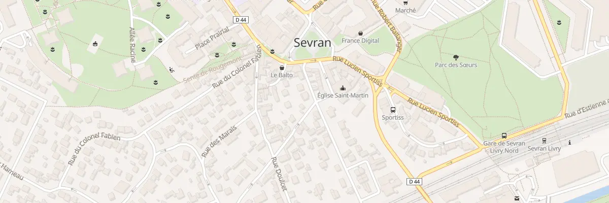 Plan du 8 Rue Lucien Sampaix à Sevran