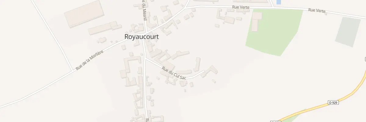Plan du 5 Rue du Cul Sac à Royaucourt