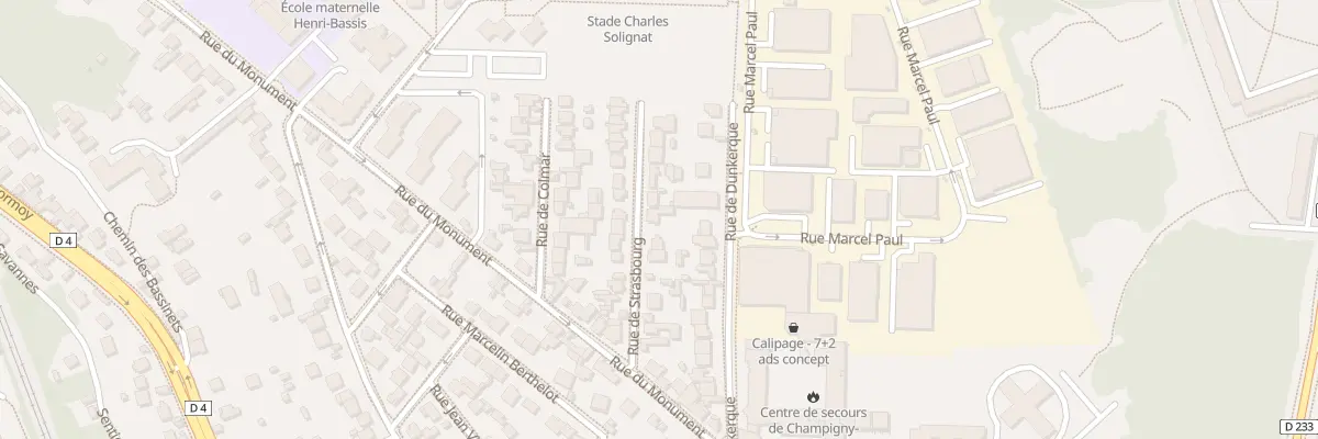 Plan du 20 Rue de Strasbourg à Champigny-sur-Marne
