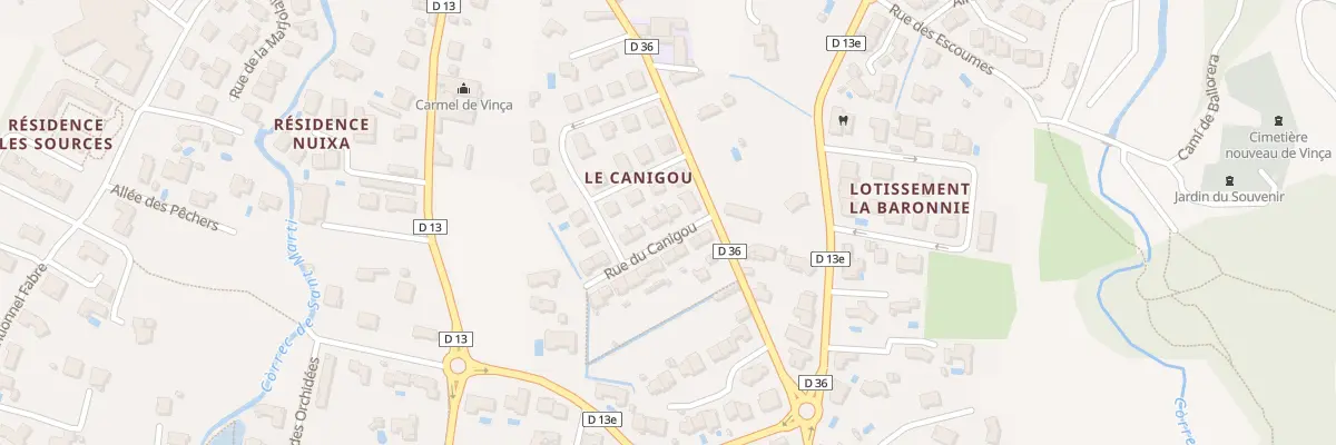 Plan du 6 Rue du Canigou à Vinça