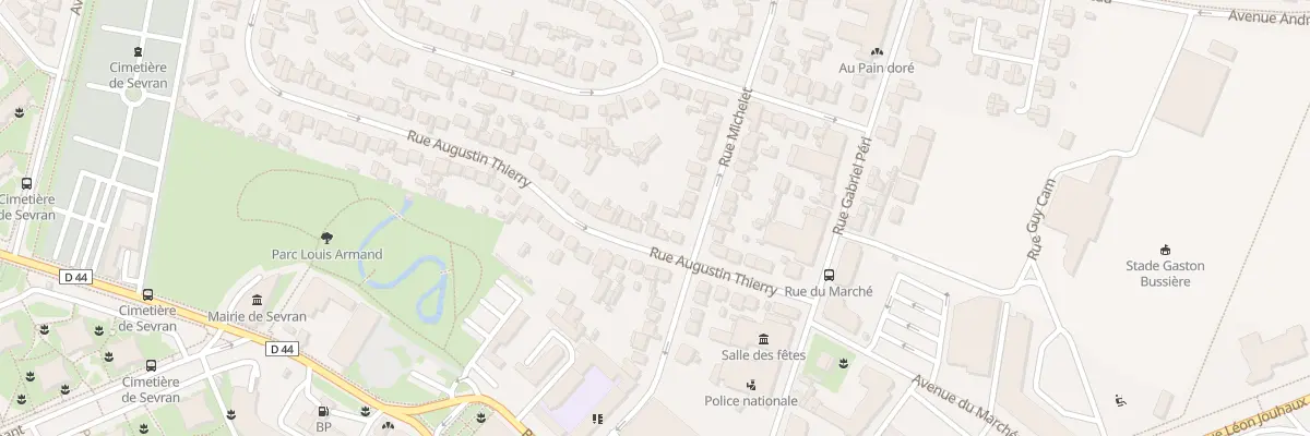 Plan du 16 Rue Augustin Thierry à Sevran
