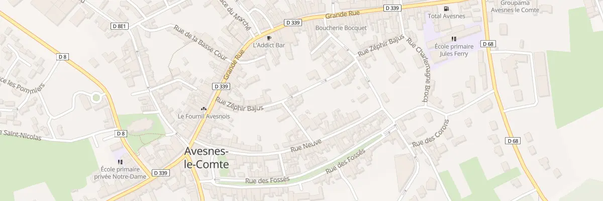 Plan du 17 Rue Zéphir Bajus à Avesnes-le-Comte