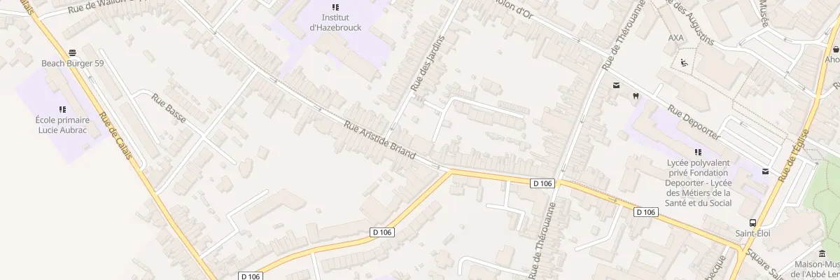 Plan du 40A Rue Aristide Briand à Hazebrouck