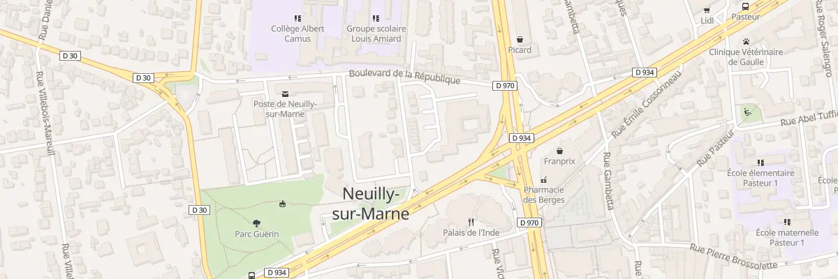Plan du 20 Bd Carnot à Neuilly-sur-Marne