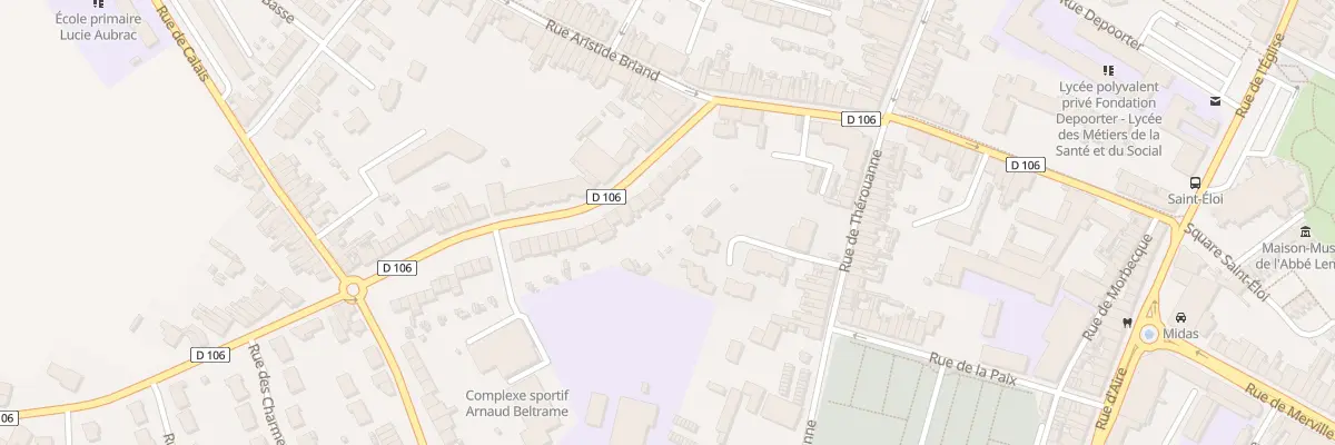 Plan du 9 Rue de Sercus à Hazebrouck