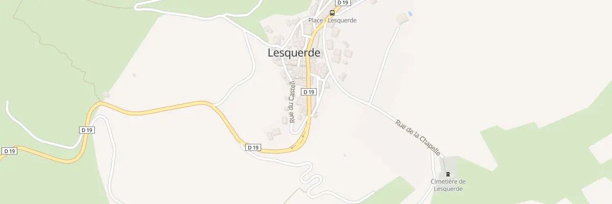 Plan du 52 Le Village à Lesquerde