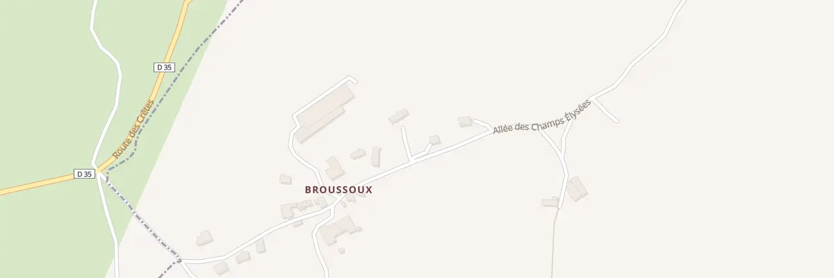 Plan du 17 Broussoux à Velzic