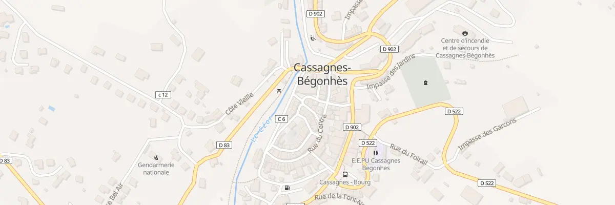 Plan du 7 Pl de l’Eglise à Cassagnes-Bégonhès