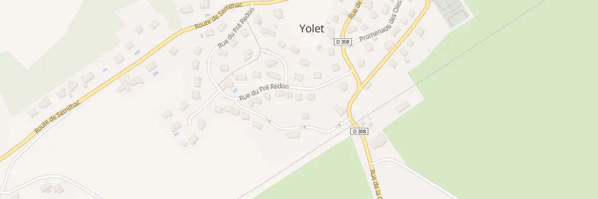 Plan du 34 Rue du Pré Redon à Yolet