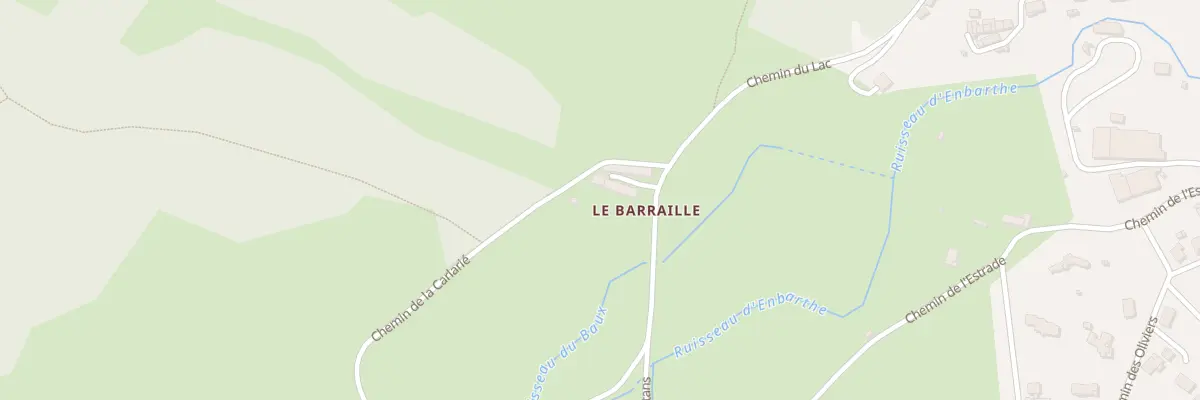 Plan du 1 Imp du Barraillé à Albine