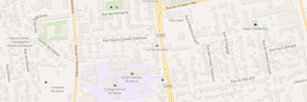 Plan du 77T Rue Paul et Camille Thomoux à Neuilly-sur-Marne
