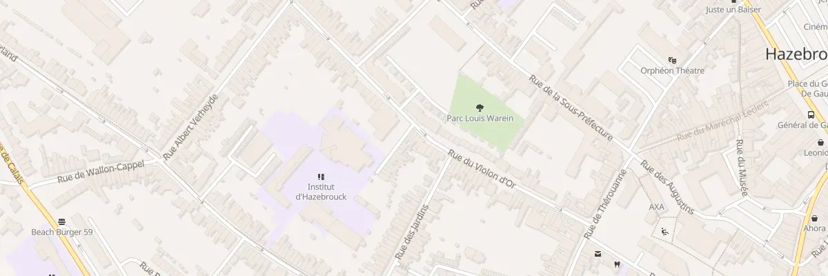 Plan du 67 Rue du Violon d’Or à Hazebrouck