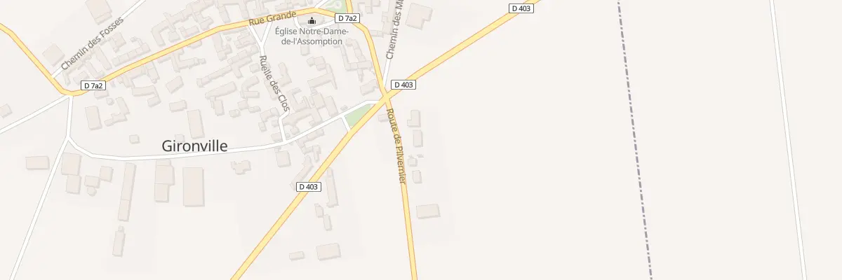Plan du 1B Rue de Pilvernier à Gironville