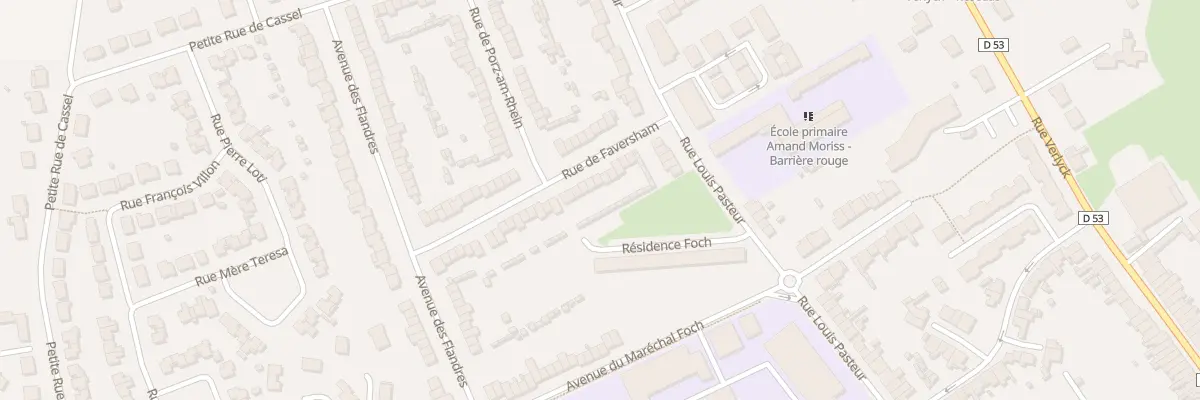 Plan du 40 Rue de Faversham à Hazebrouck