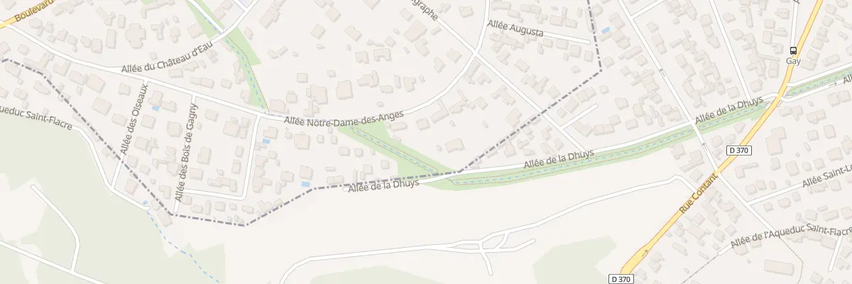 Plan du 38 All Notre Dame des Anges au Raincy