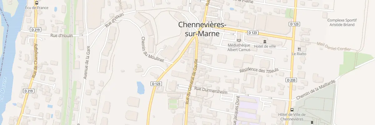 Plan du 40 Rue du Gal de Gaulle à Chennevières-sur-Marne