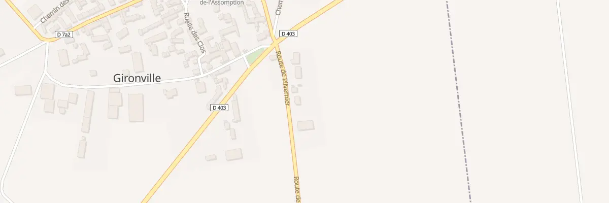 Plan du 5000 Ham de Pilvernier à Gironville