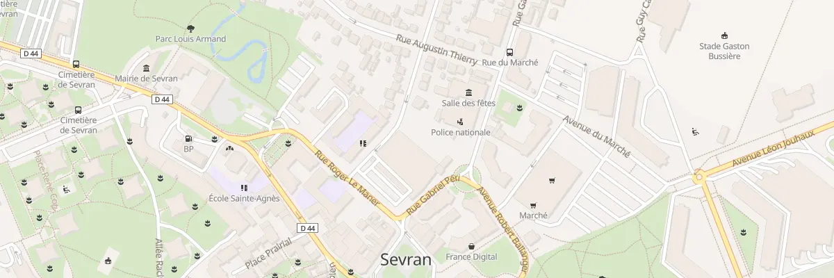 Plan du 9 Rue Auguste Cretier à Sevran