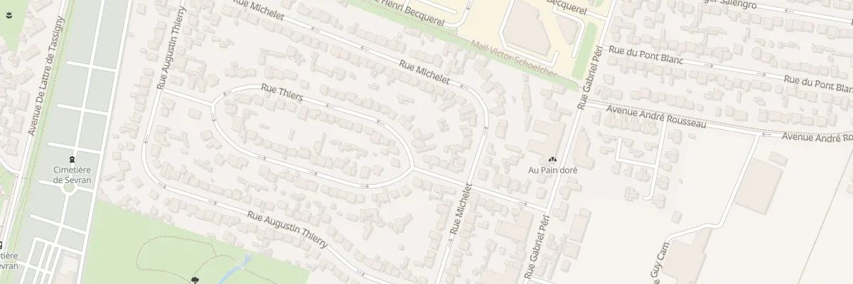 Plan du 4 Rue Thiers à Sevran