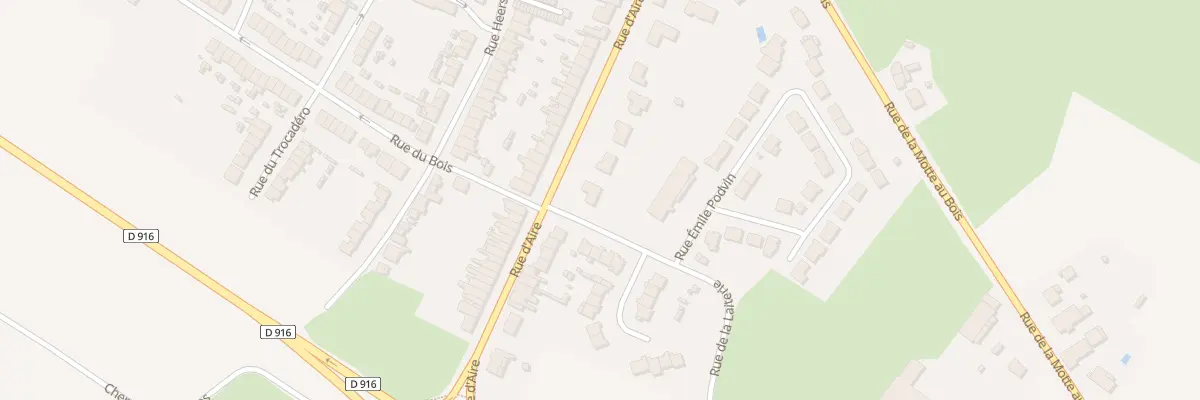 Plan du 203 Rue d’Aire à Hazebrouck