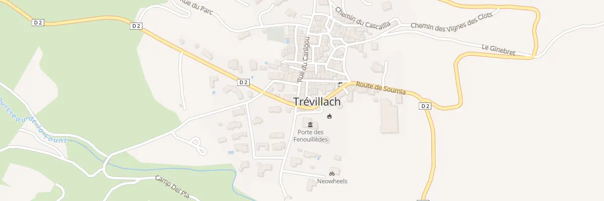 Plan du 8 Rte de Sournia à Trévillach