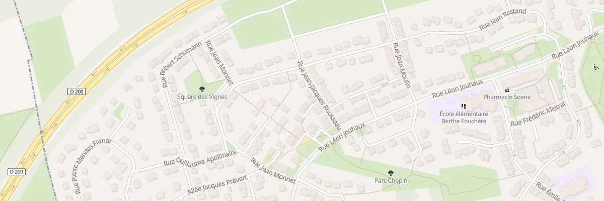 Plan du 14 Rue Jean-jacques Rousseau à Brenouille