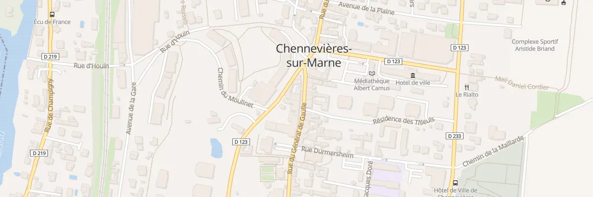 Plan du 38 Rue du Gal de Gaulle à Chennevières-sur-Marne