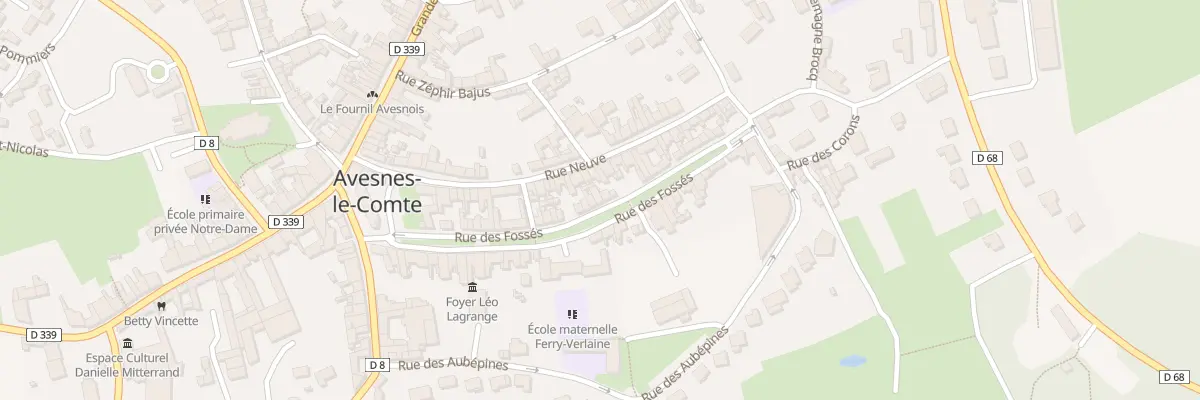 Plan du 22 Rue des Fosses à Avesnes-le-Comte