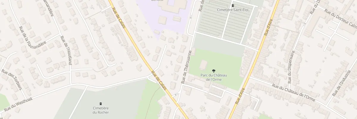Plan du 110 Rue de Thérouanne à Hazebrouck