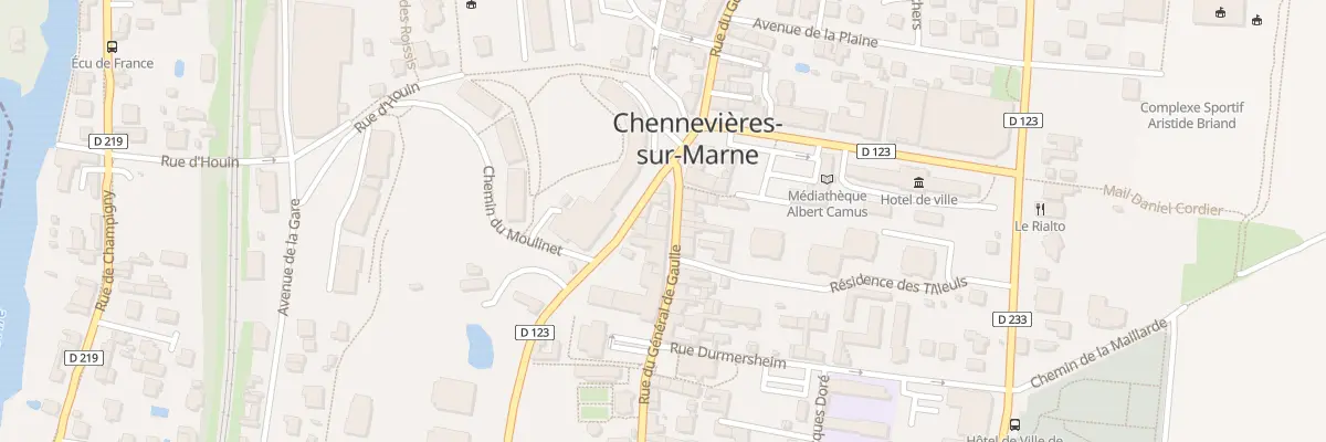 Plan du 36 Rue du Gal de Gaulle à Chennevières-sur-Marne