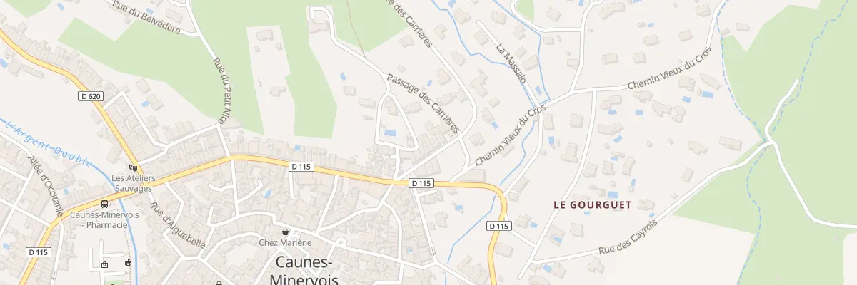 Plan du 7 All des Carrières à Caunes-Minervois