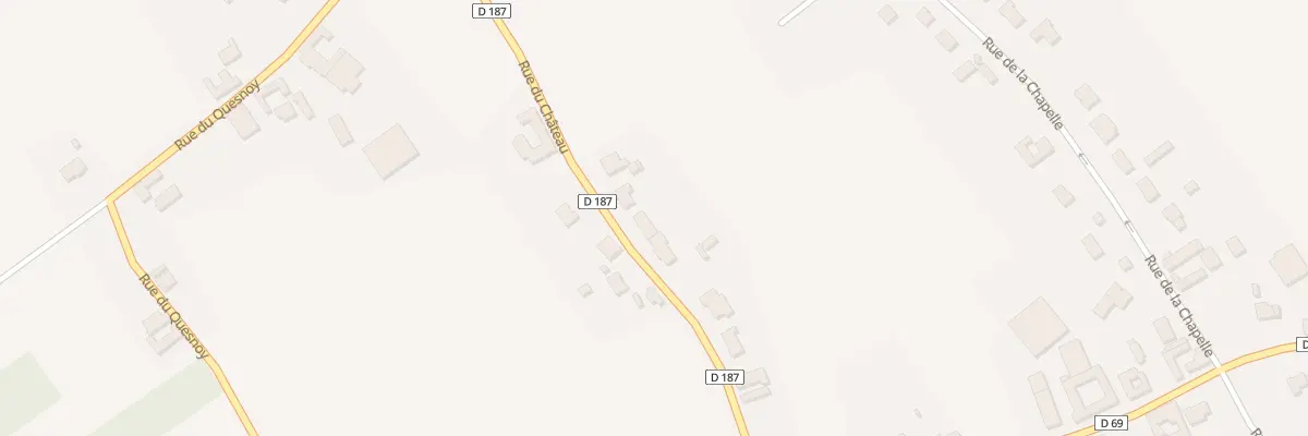 Plan du 1611 Rue du Château à Busnes