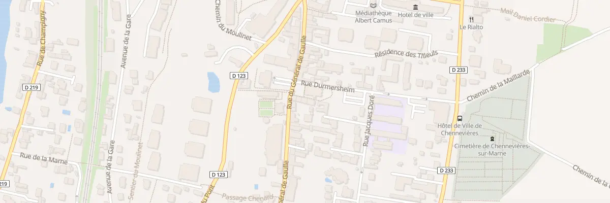 Plan du 57T Rue du Gal de Gaulle à Chennevières-sur-Marne