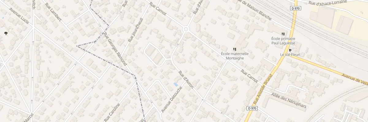 Plan du 22 Rue d’Avron à Gagny