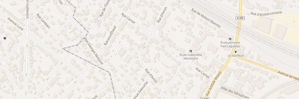 Plan du 28 Rue d’Avron à Gagny