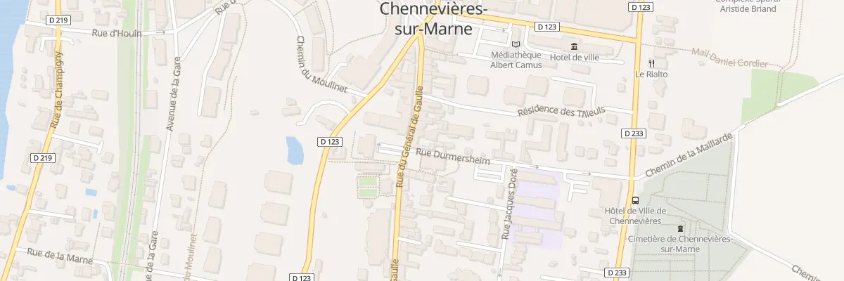 Plan du 53 Rue du Gal de Gaulle à Chennevières-sur-Marne