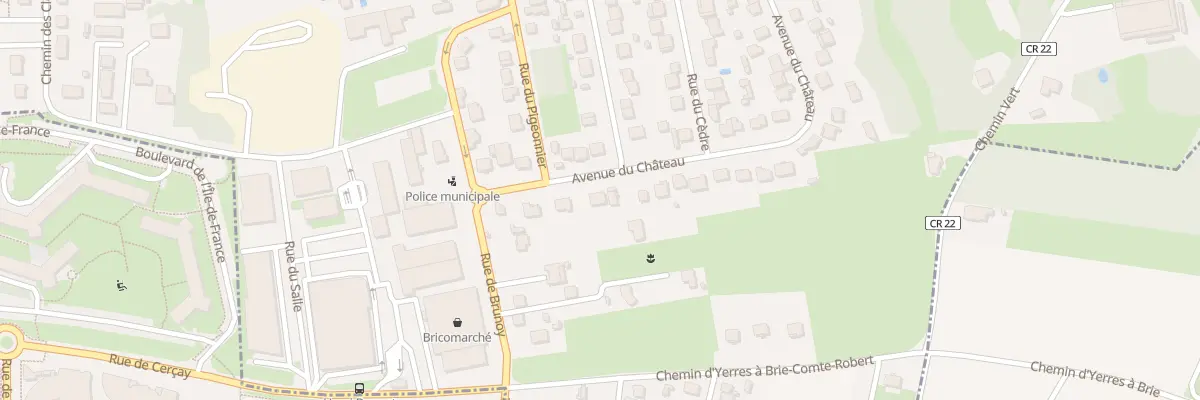 Plan du 10B Av du Château à Villecresnes