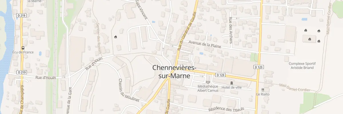 Plan du 20 Rue du Gal de Gaulle à Chennevières-sur-Marne