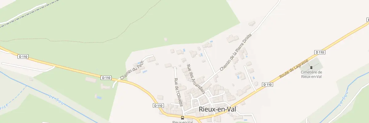 Plan du 7 Rue des Amandiers à Rieux-en-Val