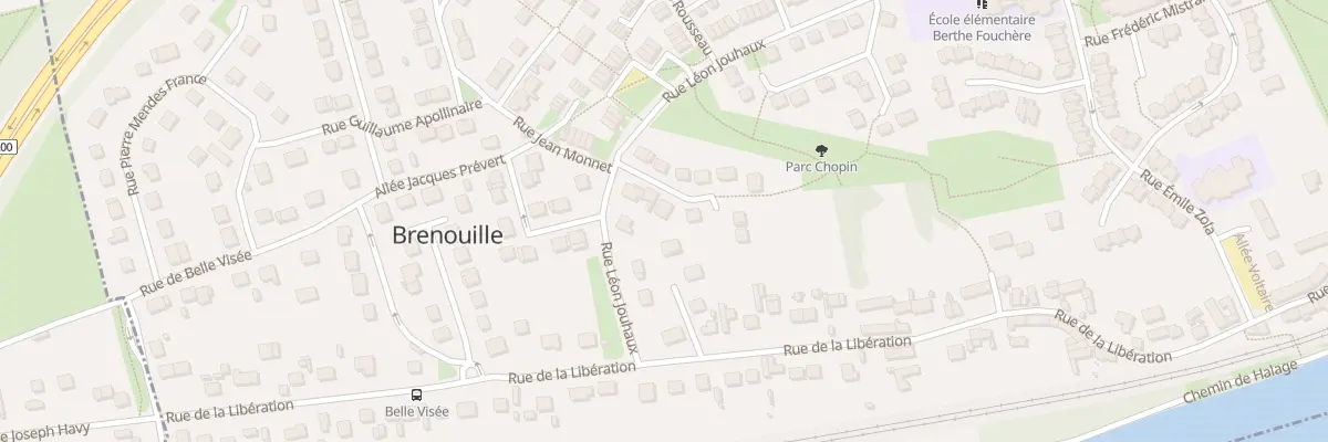 Plan du 8 All Jacques Brel à Brenouille