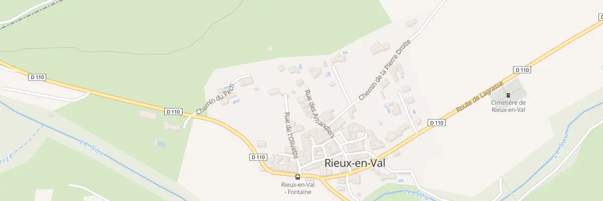 Plan du 5 Rue des Amandiers à Rieux-en-Val