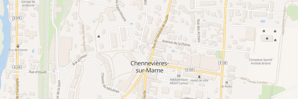 Plan du 16 Rue du Gal de Gaulle à Chennevières-sur-Marne